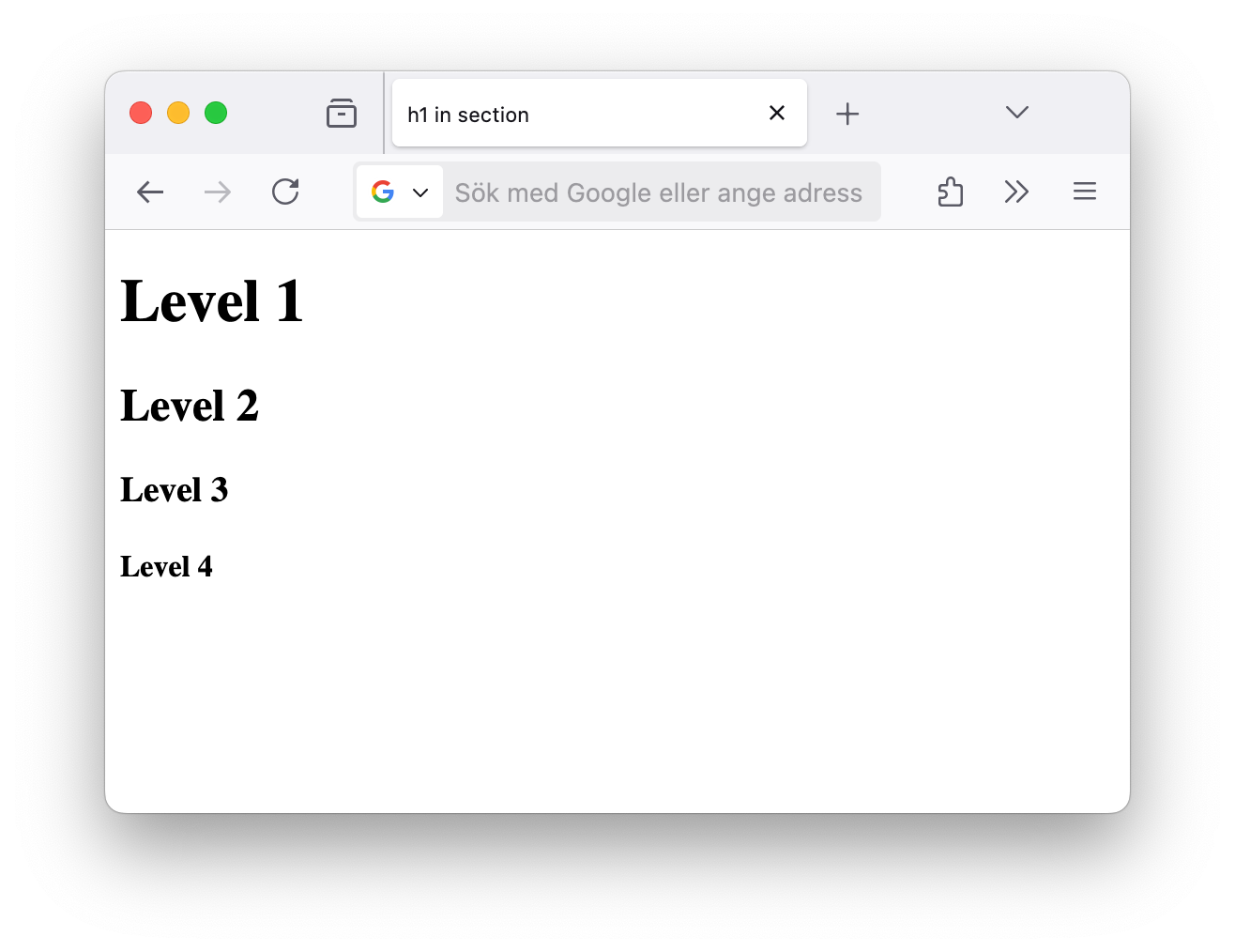Level 2 through Level 4 are progressively smaller.