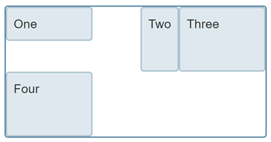 Ein Grid in horizontalem Schreibmodus